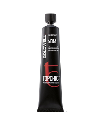 Goldwell Topchic - Краска для волос 6BM светло-коричневый матовый 60 мл. - hairs-russia.ru